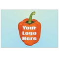 Orange Bell Pepper Badge/Button (2" x 3")